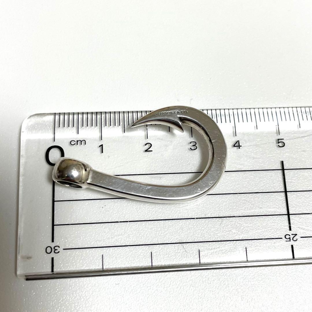 Hookz 釣り針ネックレス　Mサイズ　文字入れ済み　シルバー925 日本製
