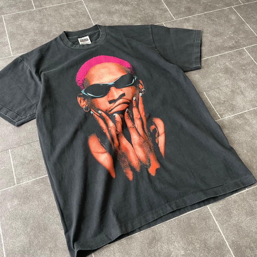Dennis Rodman デニスロッドマン フェードTシャツ ブラック L