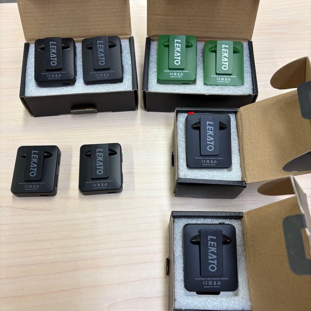 LEKATO MS-1 ワイヤレスシステムセット　ワイヤレスイヤーモニター　8個