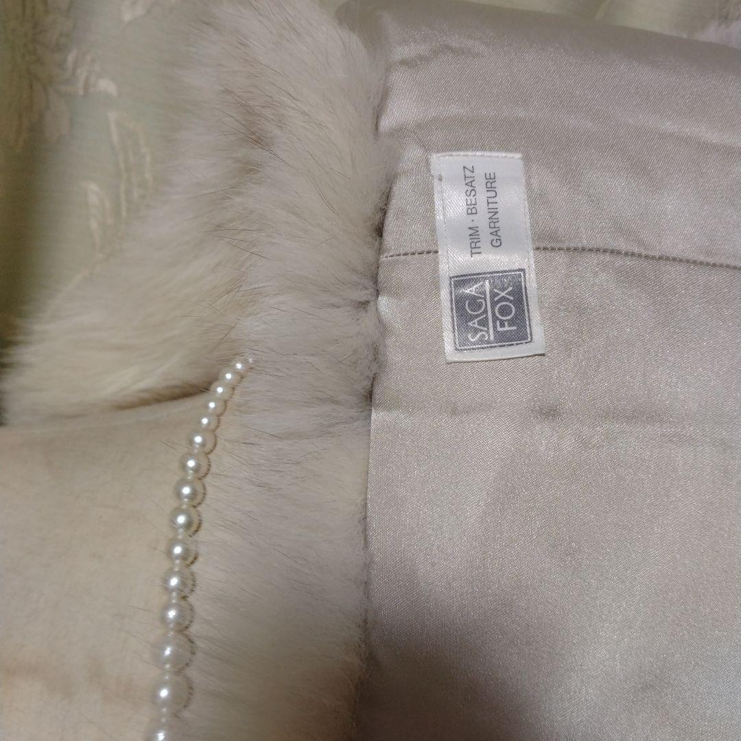 新品未使用✩サガフォックス✩Wクリップ＆スナップボタン＆ホック✩ファーショール