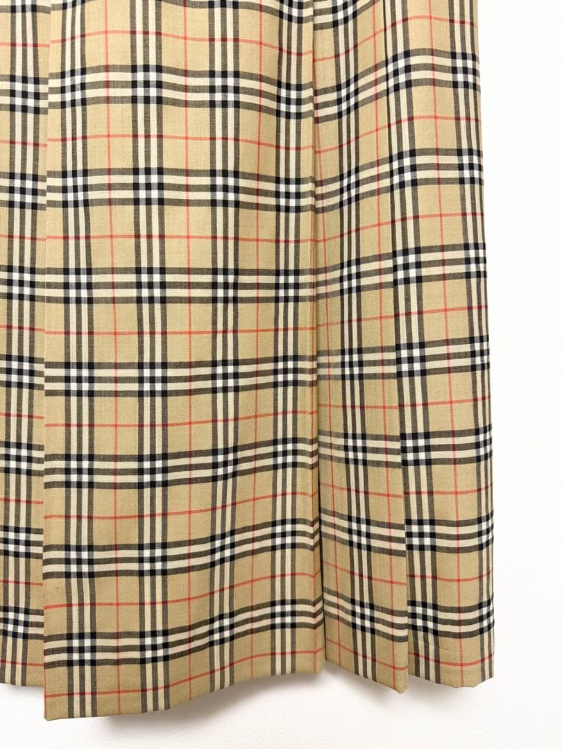 バーバリー プリーツ スカート ノバチェック ロング 2XL 大きいサイズ