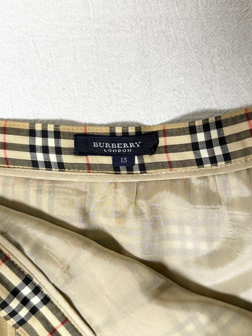 バーバリー プリーツ スカート ノバチェック ロング 2XL 大きいサイズ