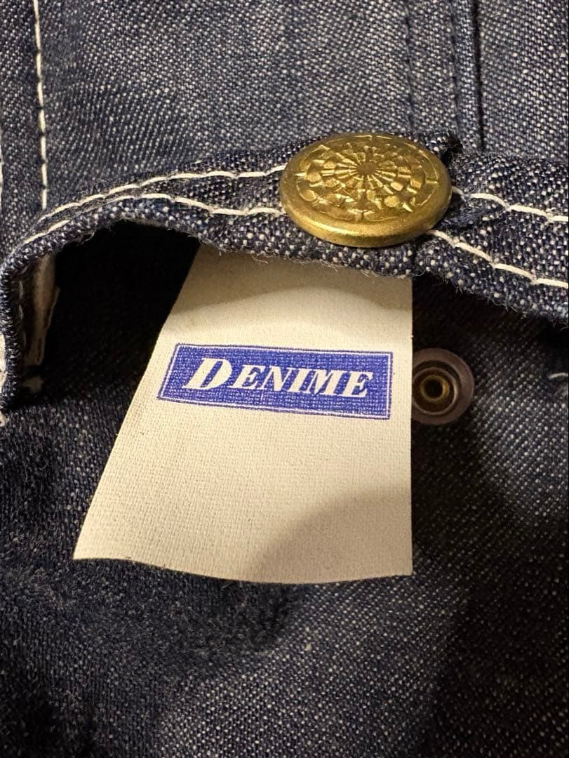 【美品古着】旧Denime オリゾンティ　カバーオール　デニム　サイズ38