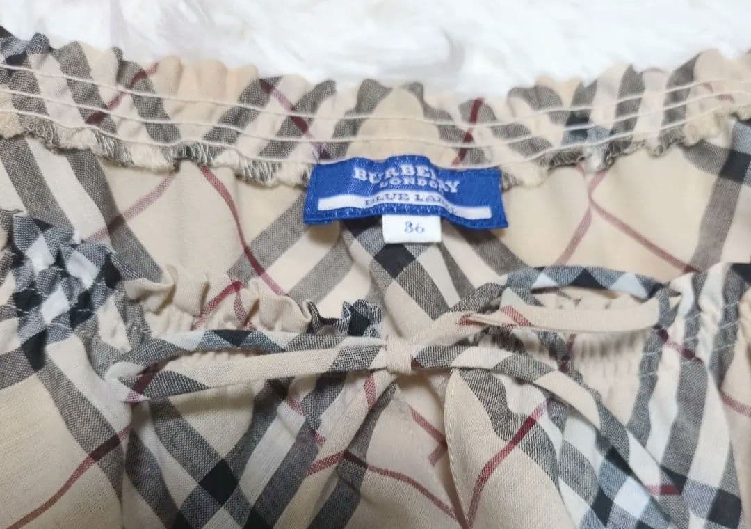 BURBERRY LONDON バーバリー ワンピース ノバチェック リボン