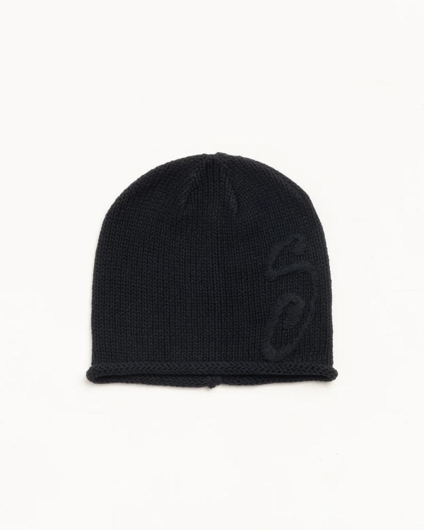 STUSSY ビーニー ステューシー BEANIE S 黒 SKULLCAP