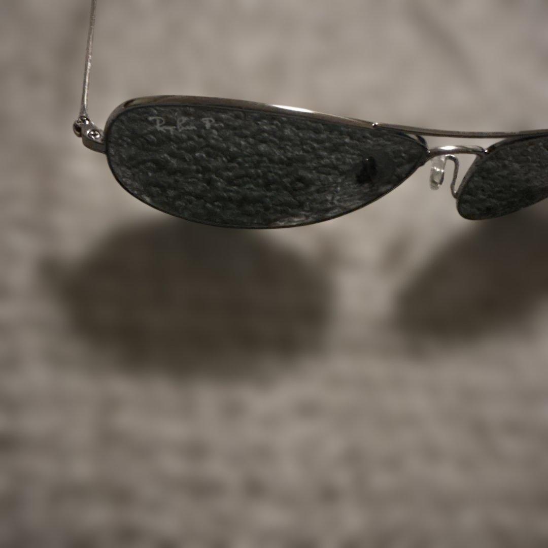 Ray-Ban P アビエーターサングラス ブラック
