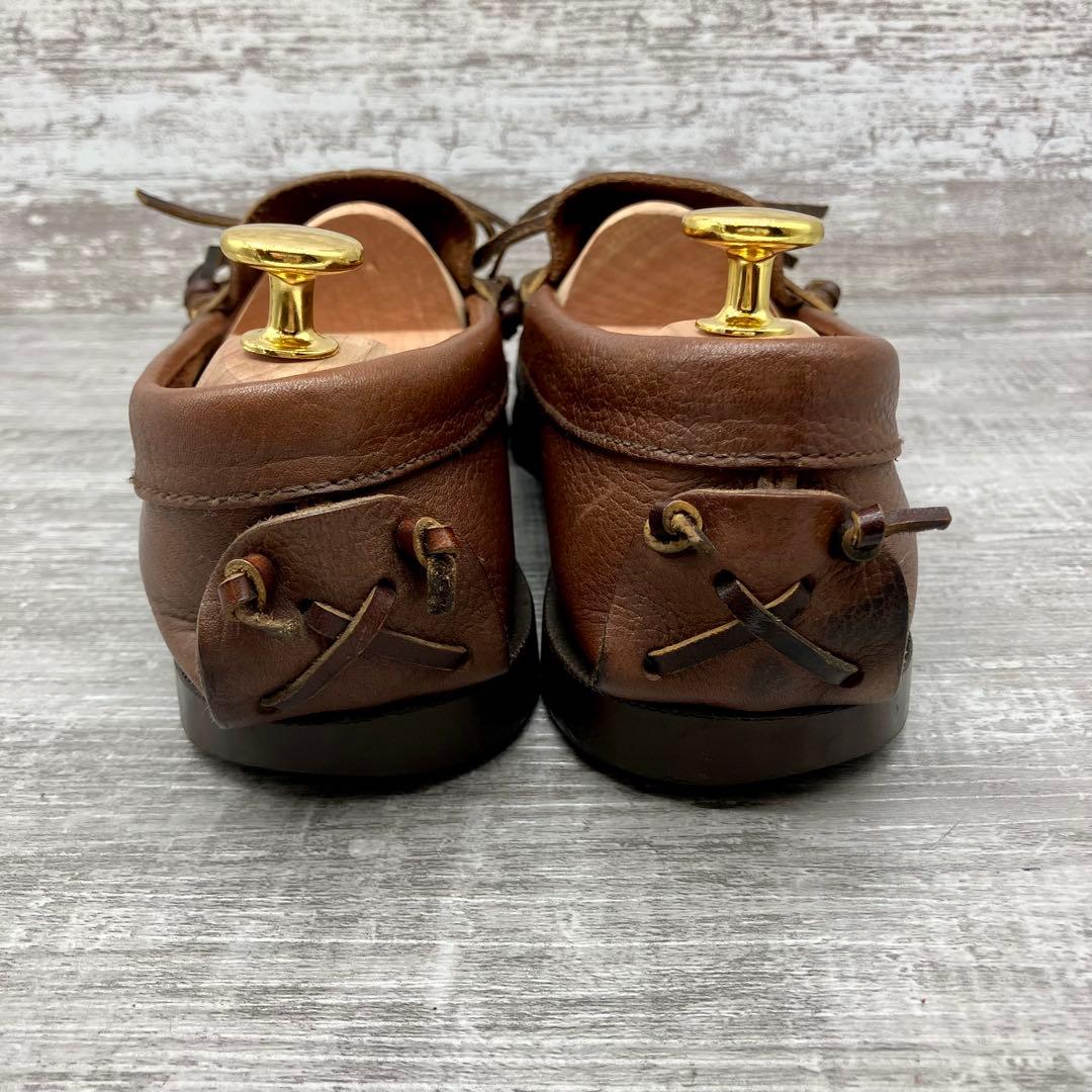 435【美品】REGAL モカシン ローファー ブラウン　焦茶色　表記24cm