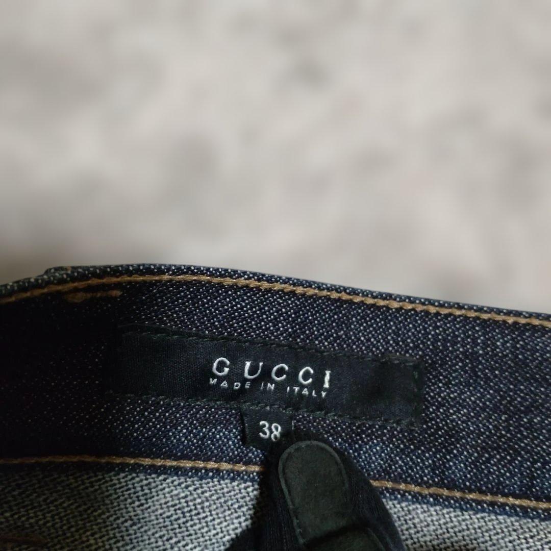 Gucci ブーツカットデニム ダークブルー正規品　美品