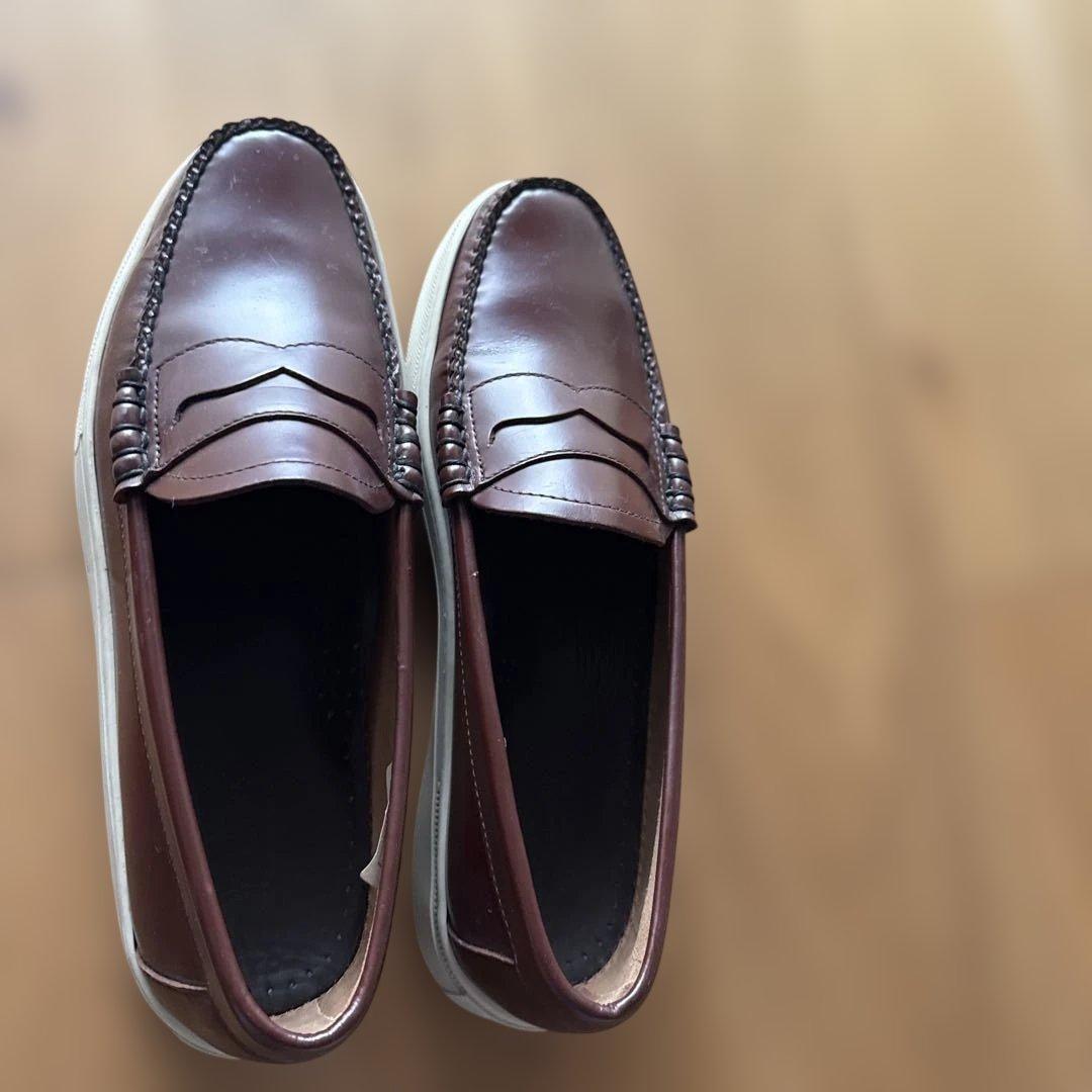 靴 G.H.BASS LARSON MOC PENNY WINE LTHR