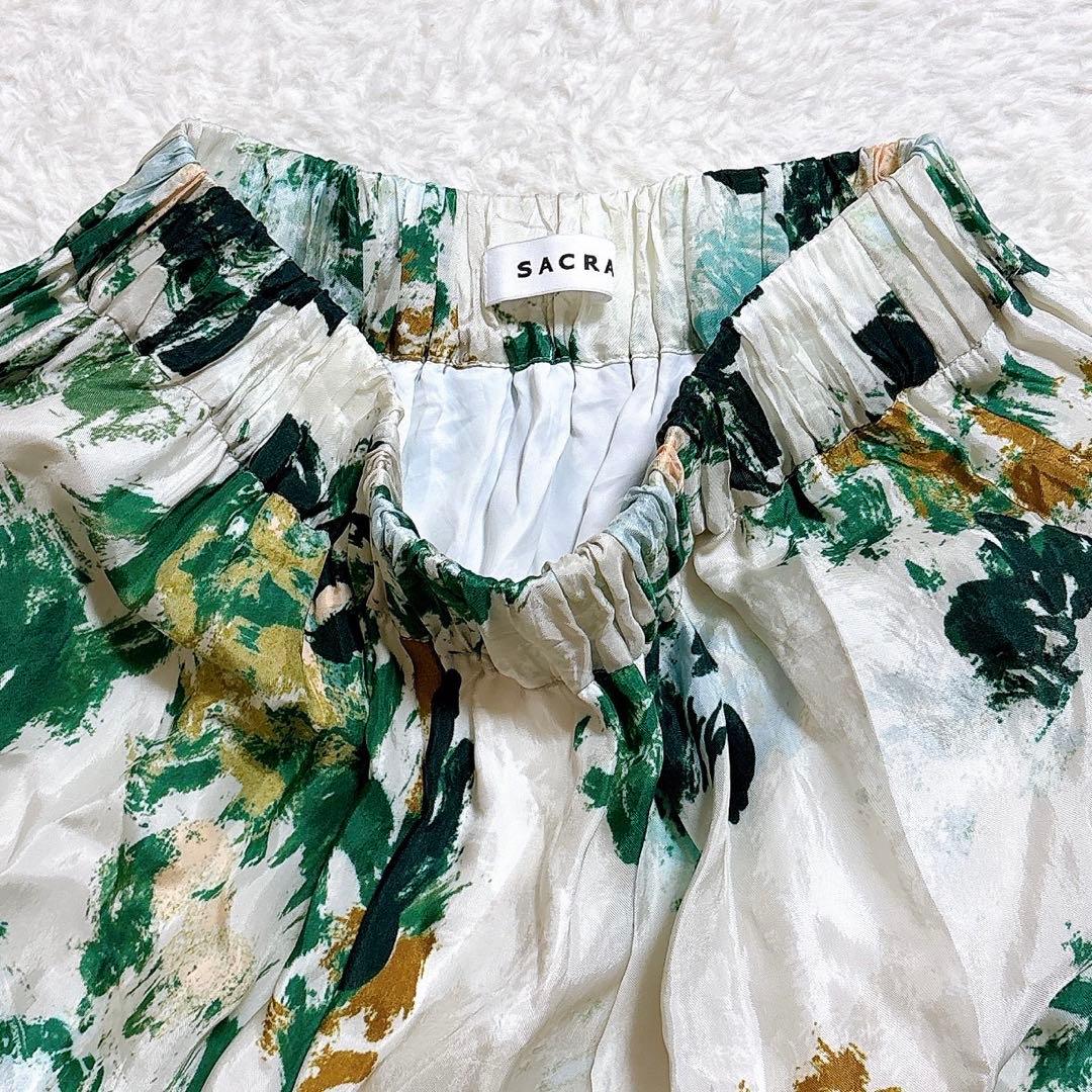 [超美品]SACRA サクラ ティアード ロングスカート 38