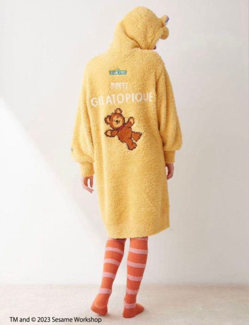 新品 ジェラートピケ ビッグバード 2点 セット セサミストリート