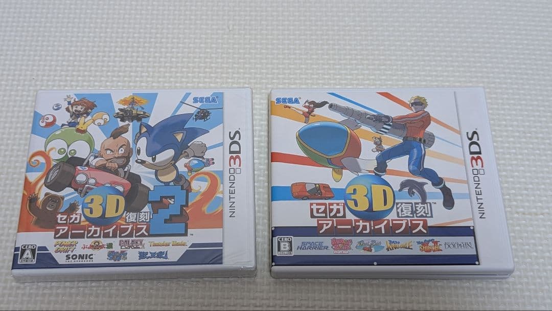 2は未開封新品　1は開封ほぼ新品　セガ3D復刻アーカイブス 1・2 ダブルパック