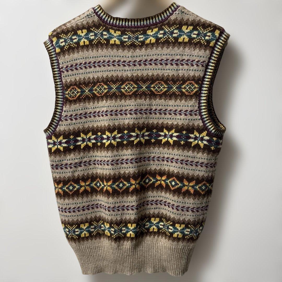 佐藤健着用　Ralph LAUREN カシミア混ベストFairisle