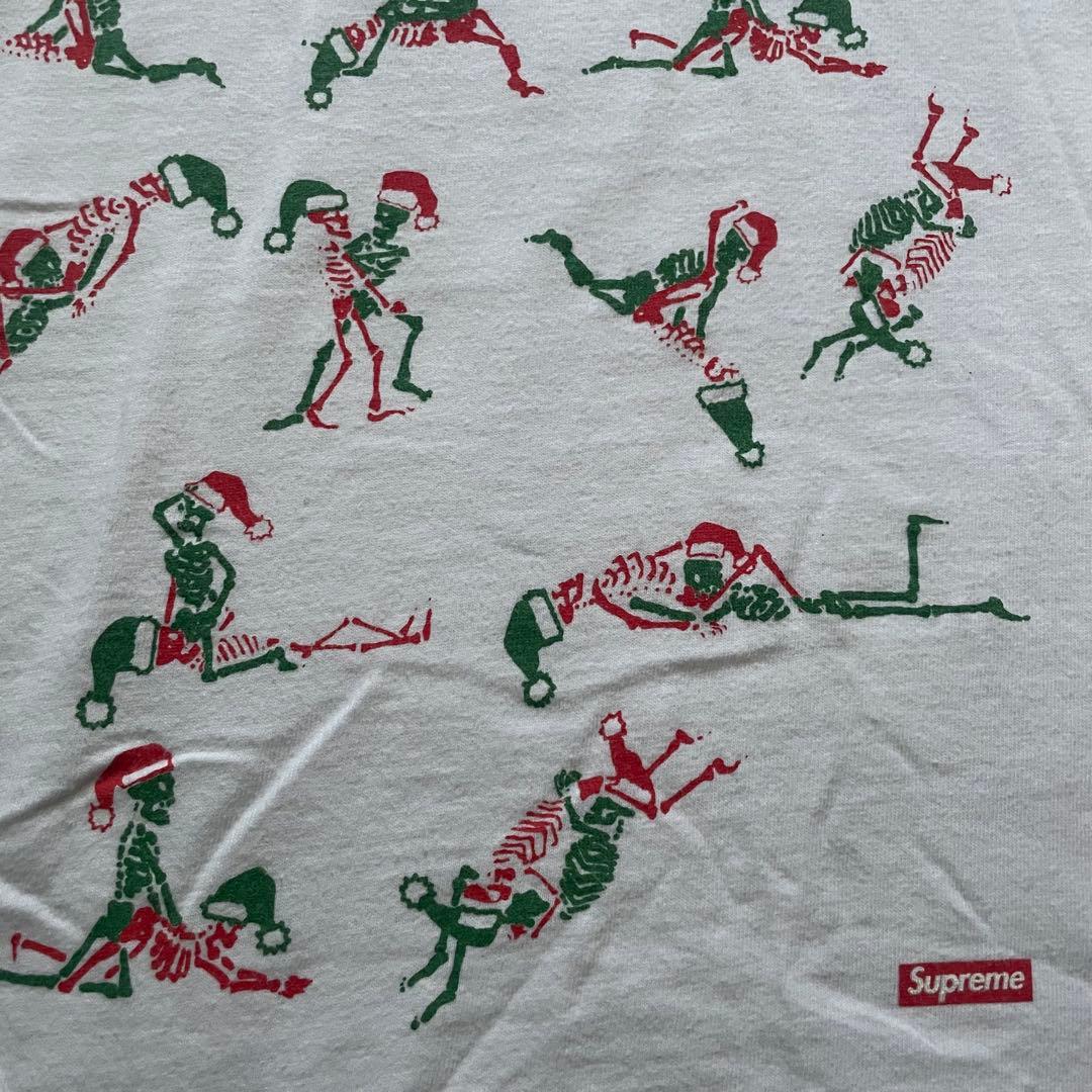 17aw Supreme 四十八手 骸骨 tシャツ usa製 M エロt 短丈