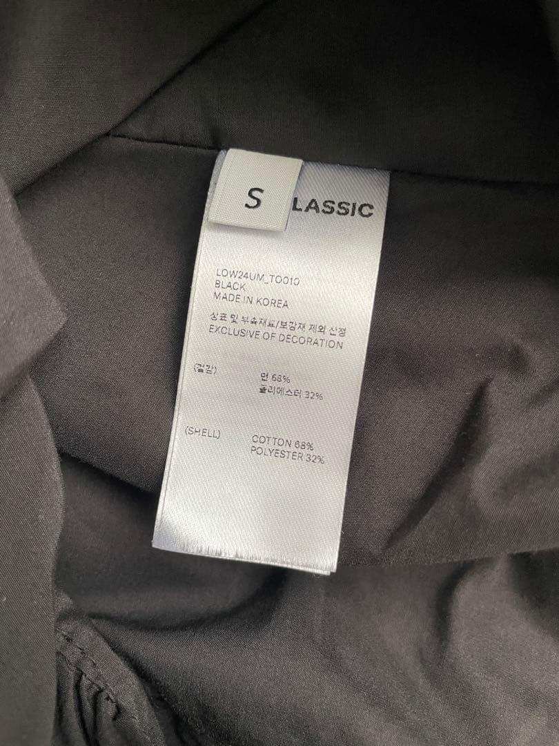 LOW CLASSIC 着用回数1回 ブラック Ssize