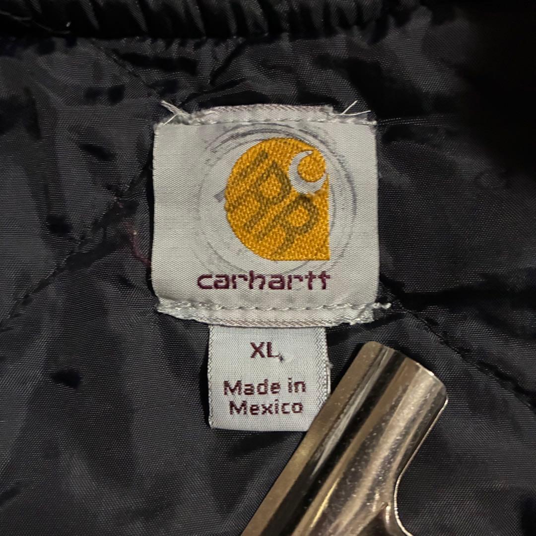 90s-00sCarharttメキシコ製ダックベスト ペンキアートXL ネイビー