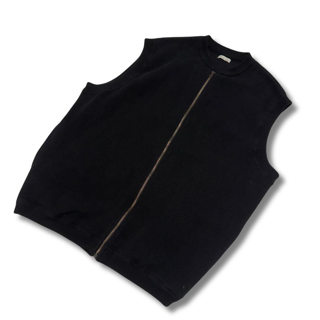 Steven Alan MILANO ZIP VEST 黒 M ニットベスト