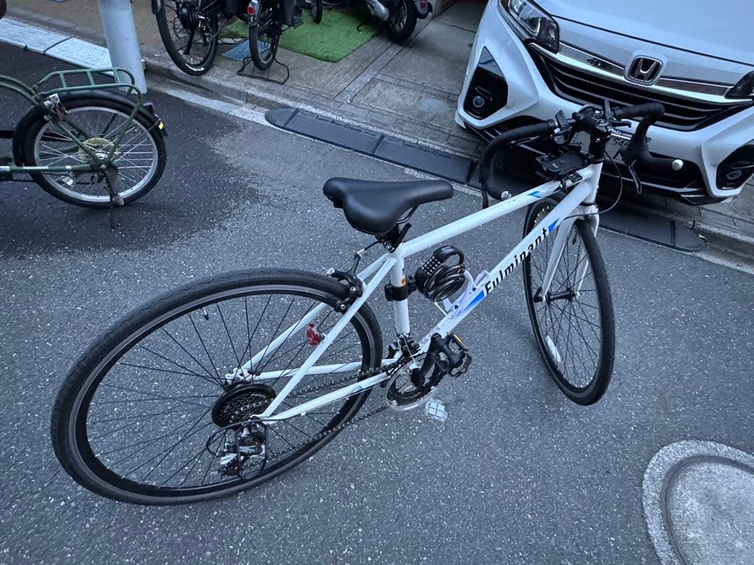 ホワイト ロードバイク 26インチ自転車