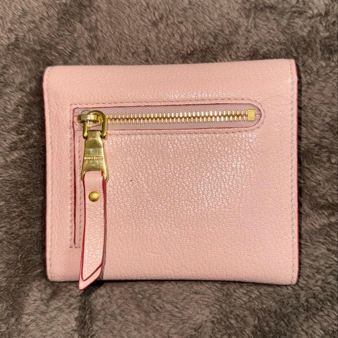 MIU MIU 二つ折り財布 マドラスラブ ラブレター