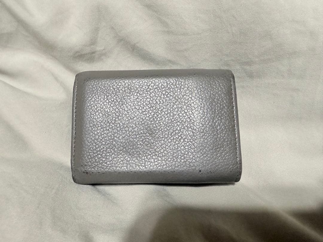 SAINT LAURENT タイニーウォレット　グレー 三つ折り財布