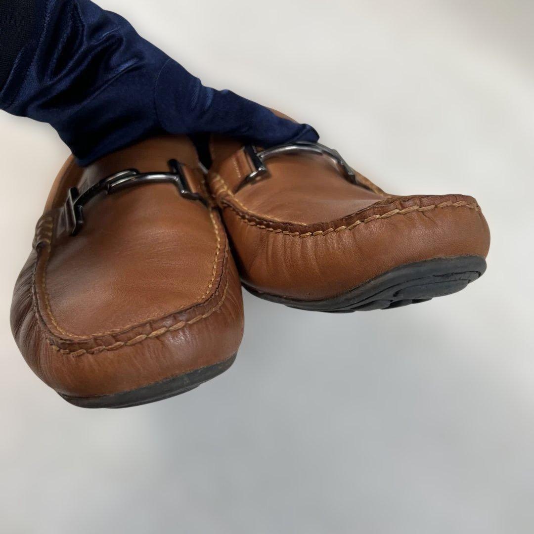 TOD’S トッズ ビットローファー ドライビング 27.5-28cm 茶 良品