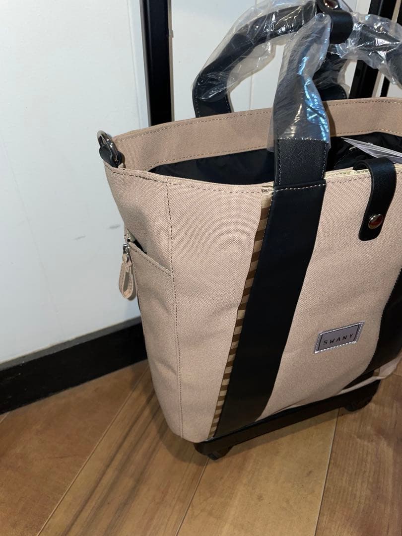 ◆未使用品◆ スワニーキャリーバッグ D-548 フランカ M18 グレージュ色