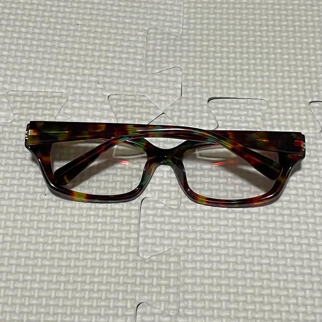 美品 00s archive アランミクリ バネ蝶番 ウェリントン 眼鏡 Y2K