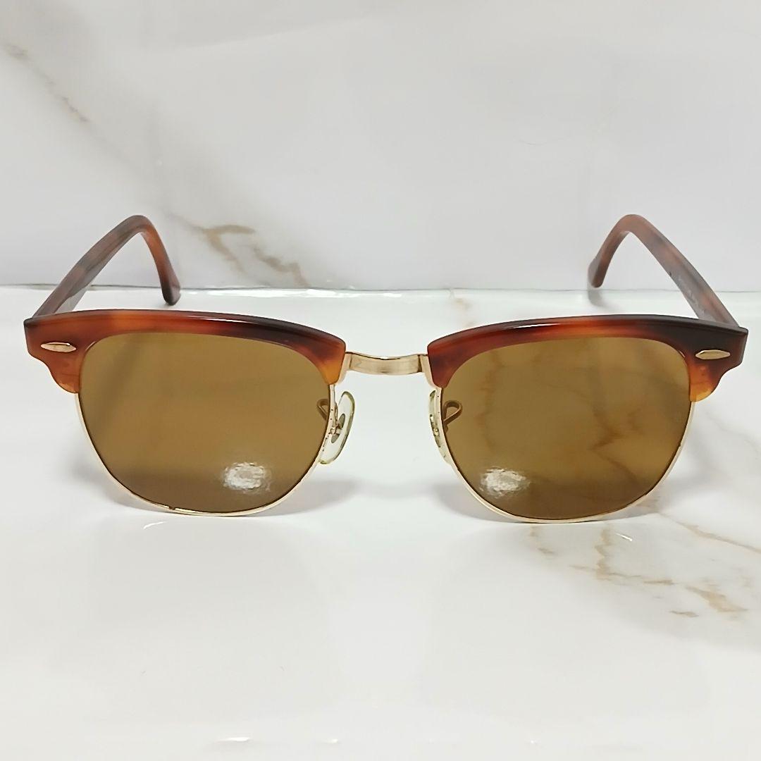 極美品/ケース付 Ray-Ban クラブマスター 鼈甲 W1117 ボシュロム製