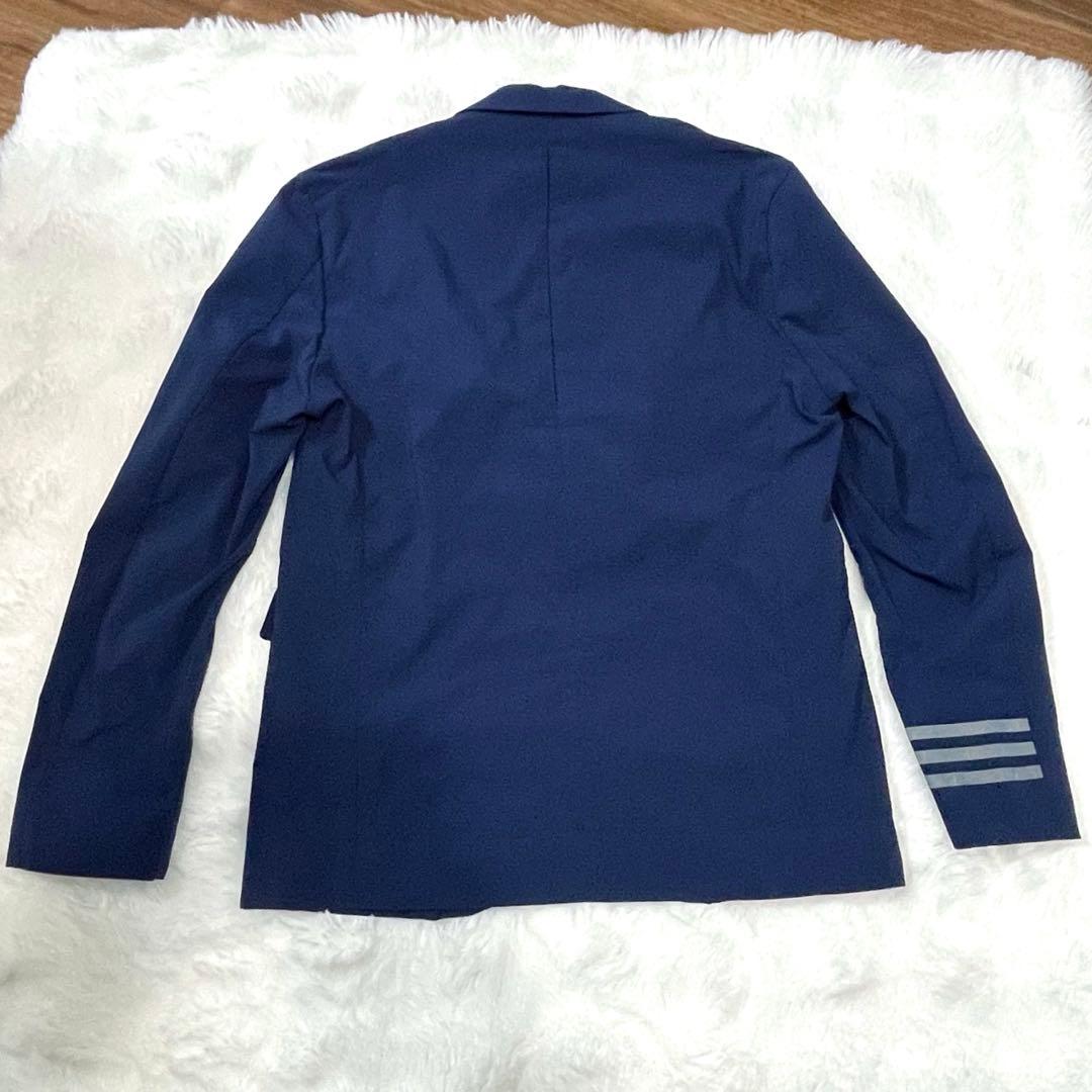 【美品】adidas アディダス テーラードジャケット ストレッチ M スーツ