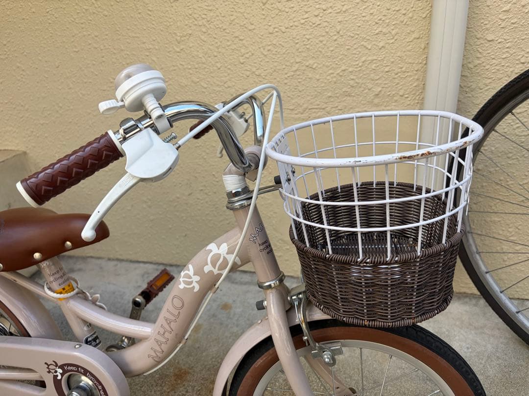 子供　自転車　16インチ　補助輪未使用　マハロ