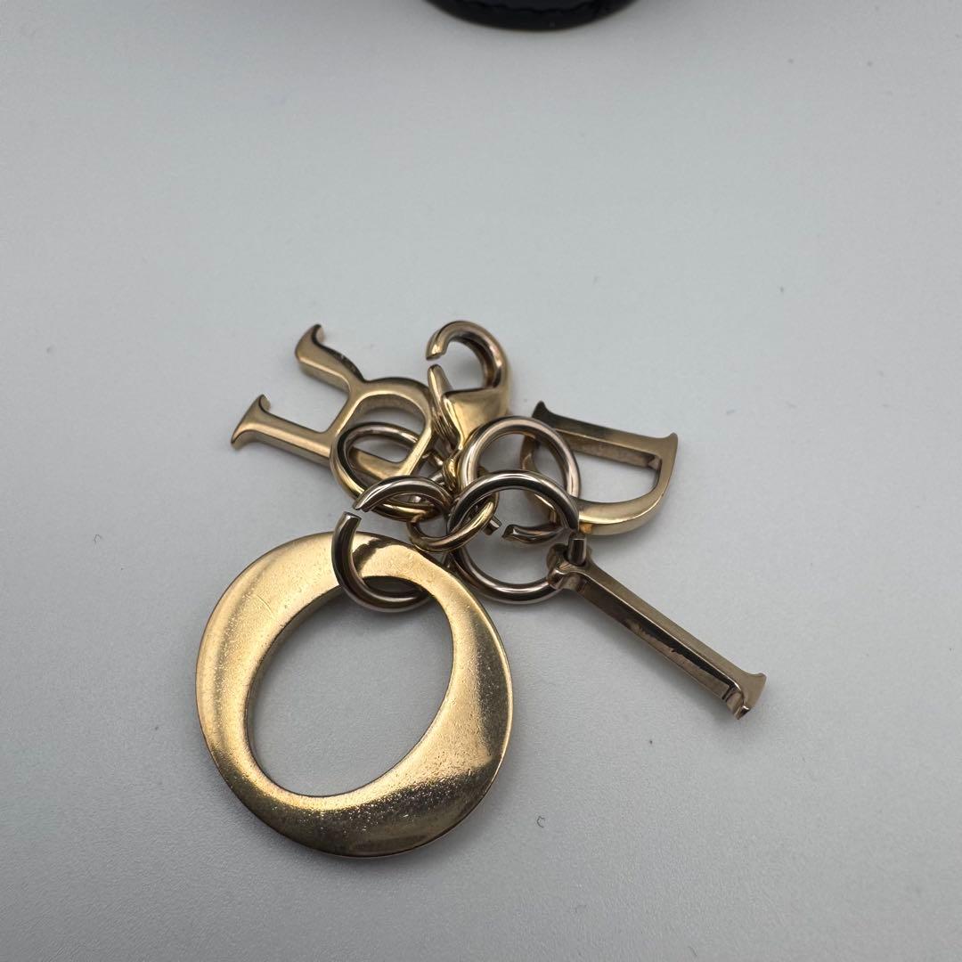 ⭐️極美品 ディオール 三つ折り財布 エナメル カナージュ ロータス 黒 ゴールド