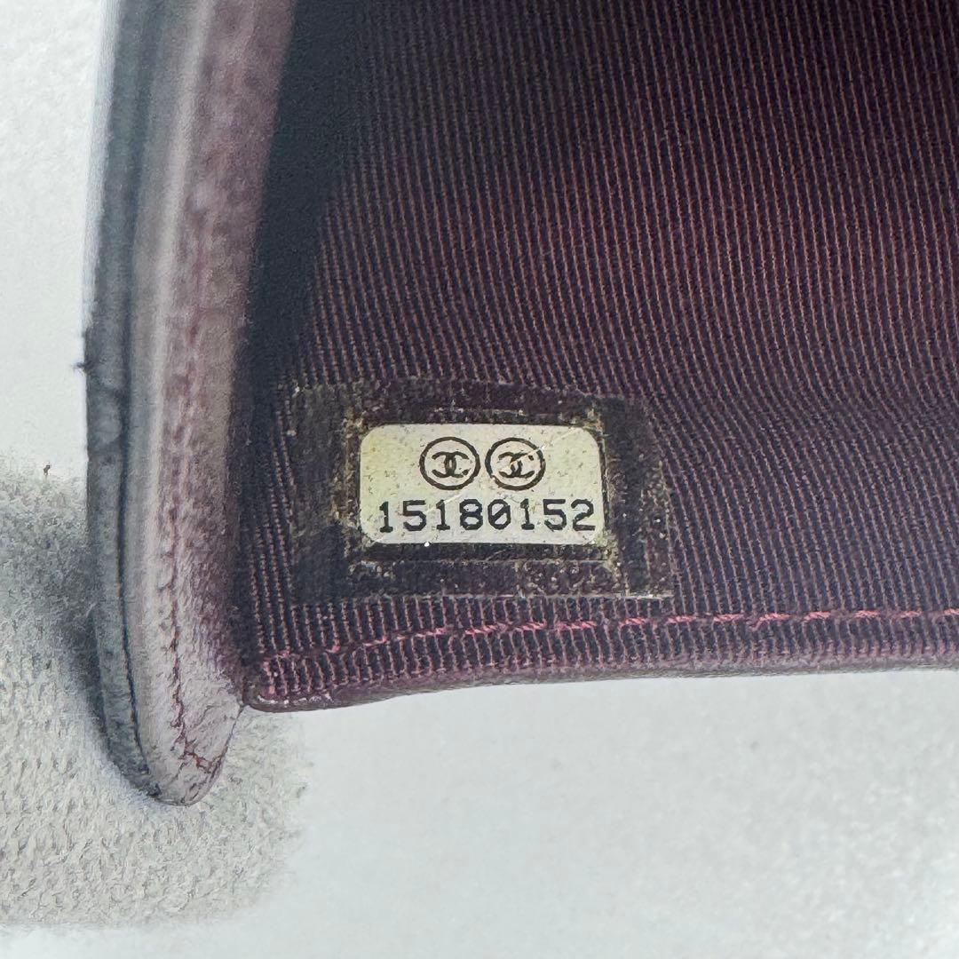 CHANEL シャネル マトラッセ ラムレザー 2つ折り 長財布 ブラック