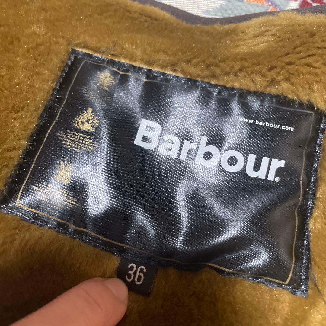 y*i様 Barbour バブアー ファー ライナーベスト 36 ブラウン 3ワ