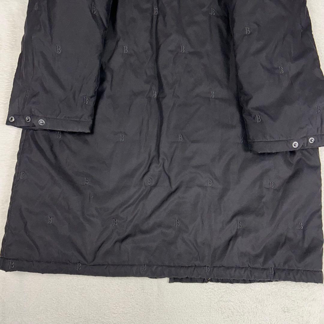 人気☆BURBERRYS 中綿モッズコート ノバチェック Bロゴ総柄 フード収納