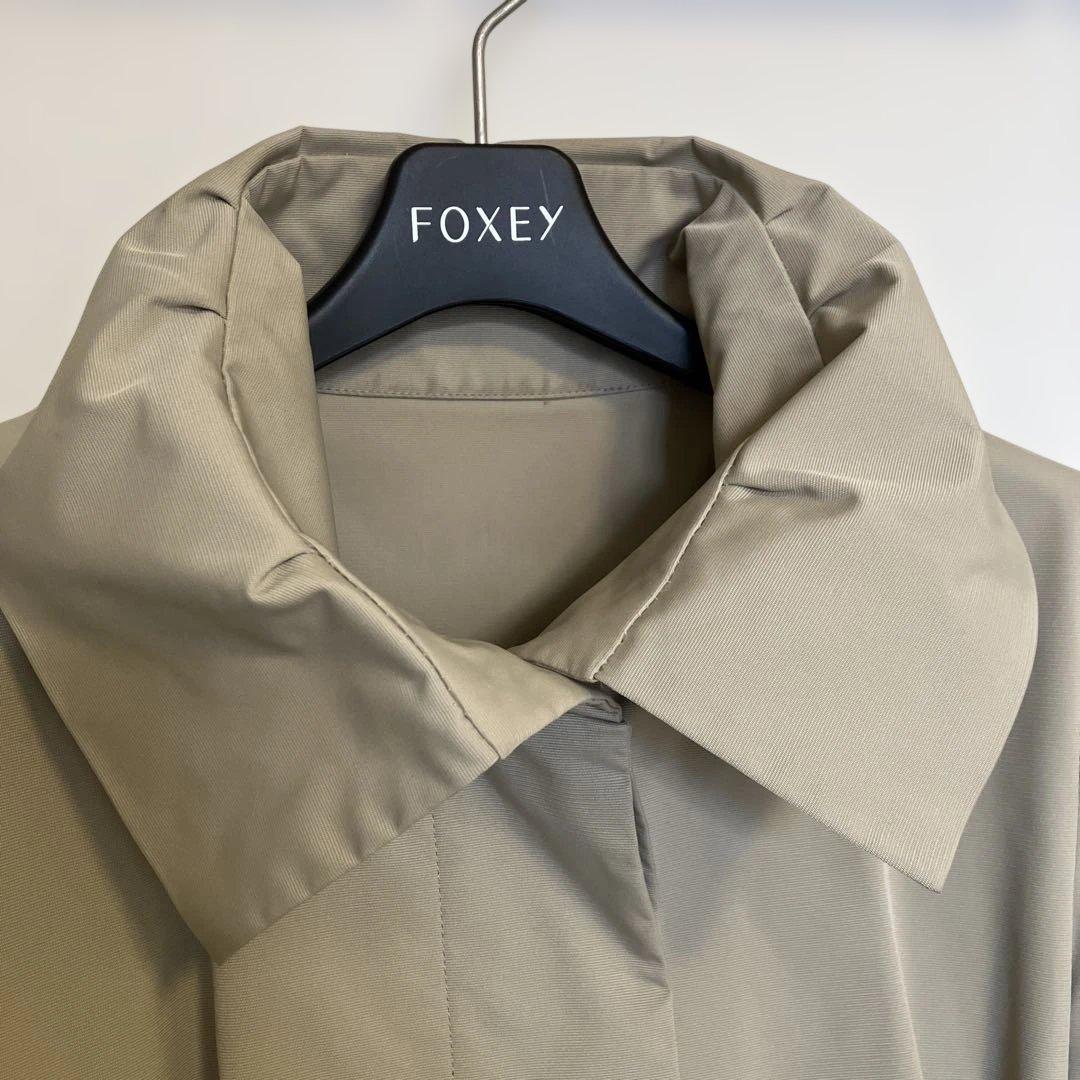 FOXEY ベージュ 40 フォクシー　トレンチコート　スプリングコート