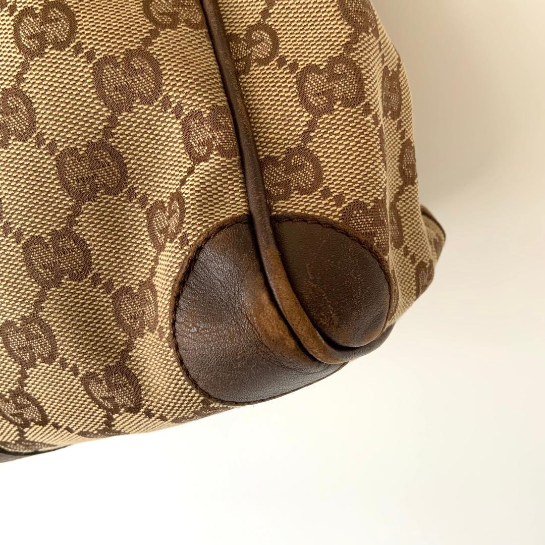 MI5882 GUCCI グッチ シェリーライン ボストンバッグ キャンバス