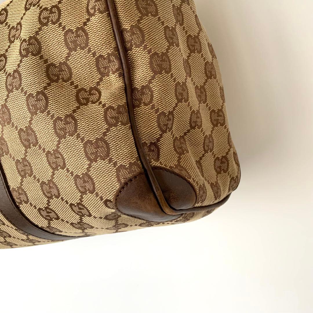 MI5882 GUCCI グッチ シェリーライン ボストンバッグ キャンバス