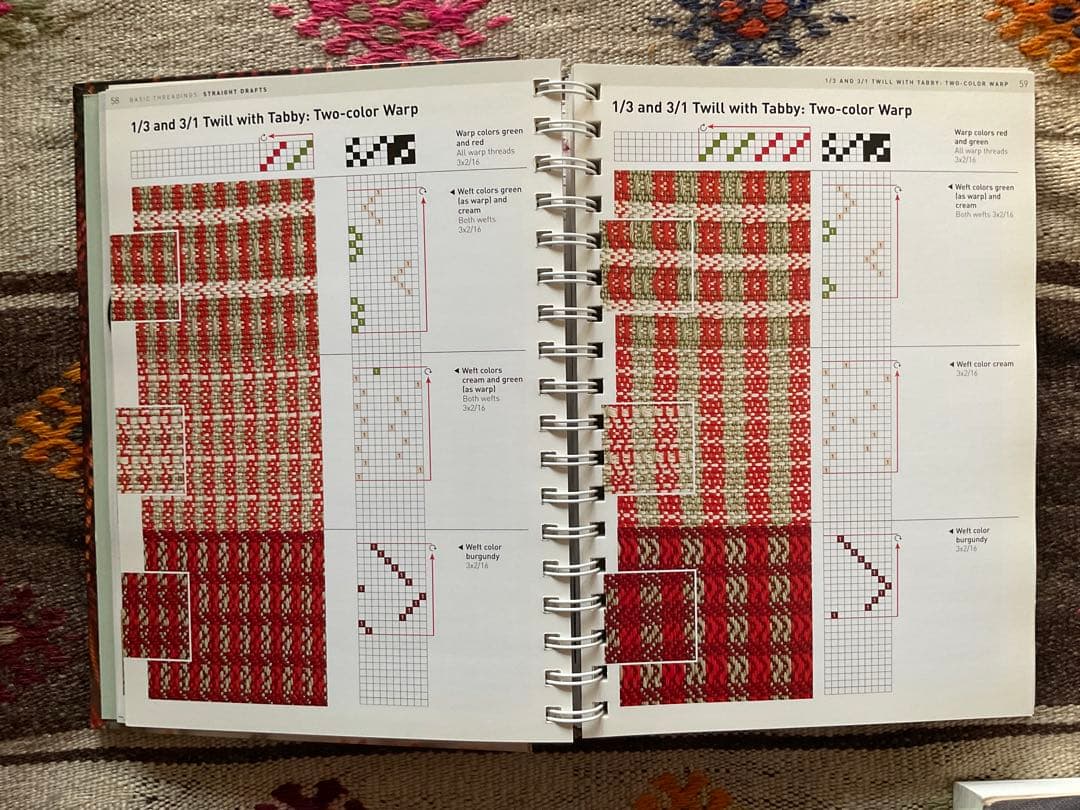 the Handweaver's Pattern と手織りの組織図辞典