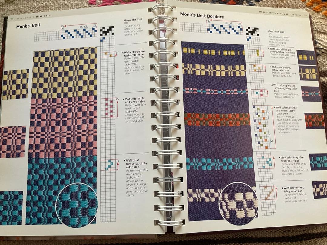 the Handweaver's Pattern と手織りの組織図辞典