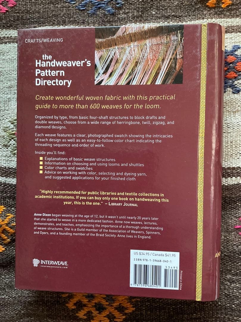 the Handweaver's Pattern と手織りの組織図辞典