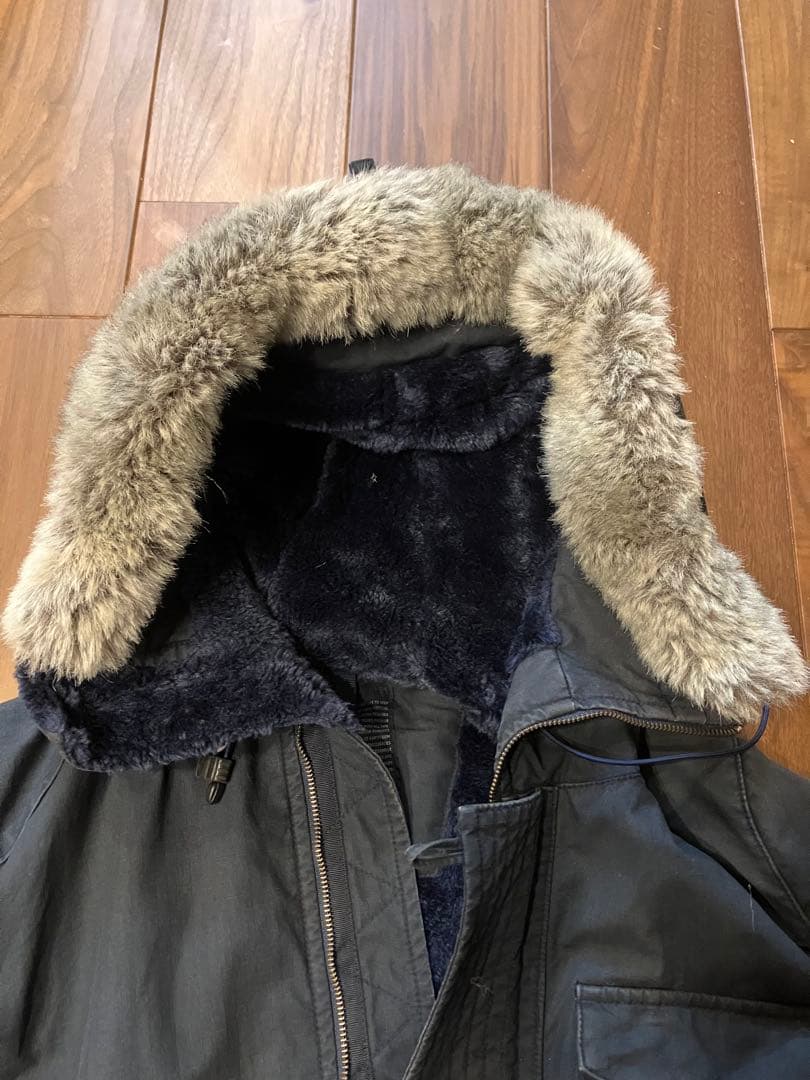 nonnative ノンネイティブ　ミリタリーボアジャケット　モッズコート　紺色