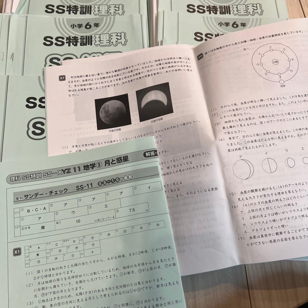 SAPIX サピックス 理科 サンデーサピックス SS特訓 フルセット テスト