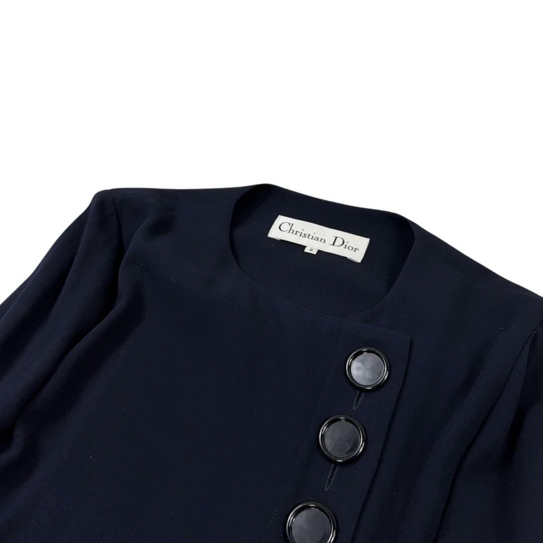 【レディース】Christian Dior 膝丈 ワンピース 紺 M