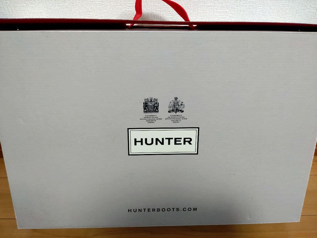 【美品】HUNTER レインブーツ　ネイビー　24cm