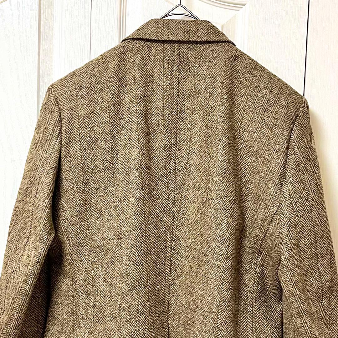 ★美品★ テーラードジャケット　ジャケット　英国老舗　ツイード　ヘリンボーン　M