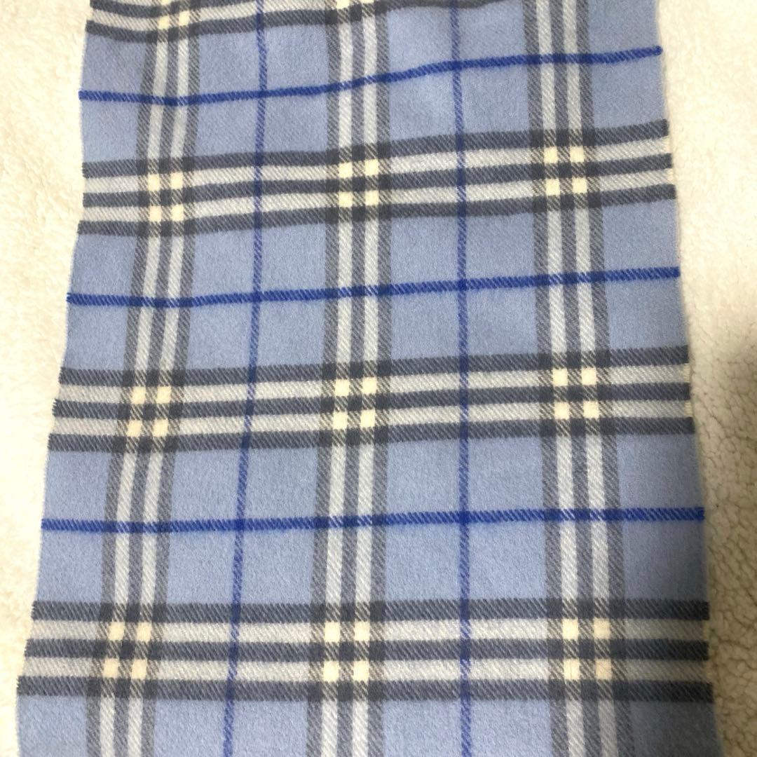 バーバリー　BURBERRY Londonブルー ノバチェック　ウール　カシミヤ
