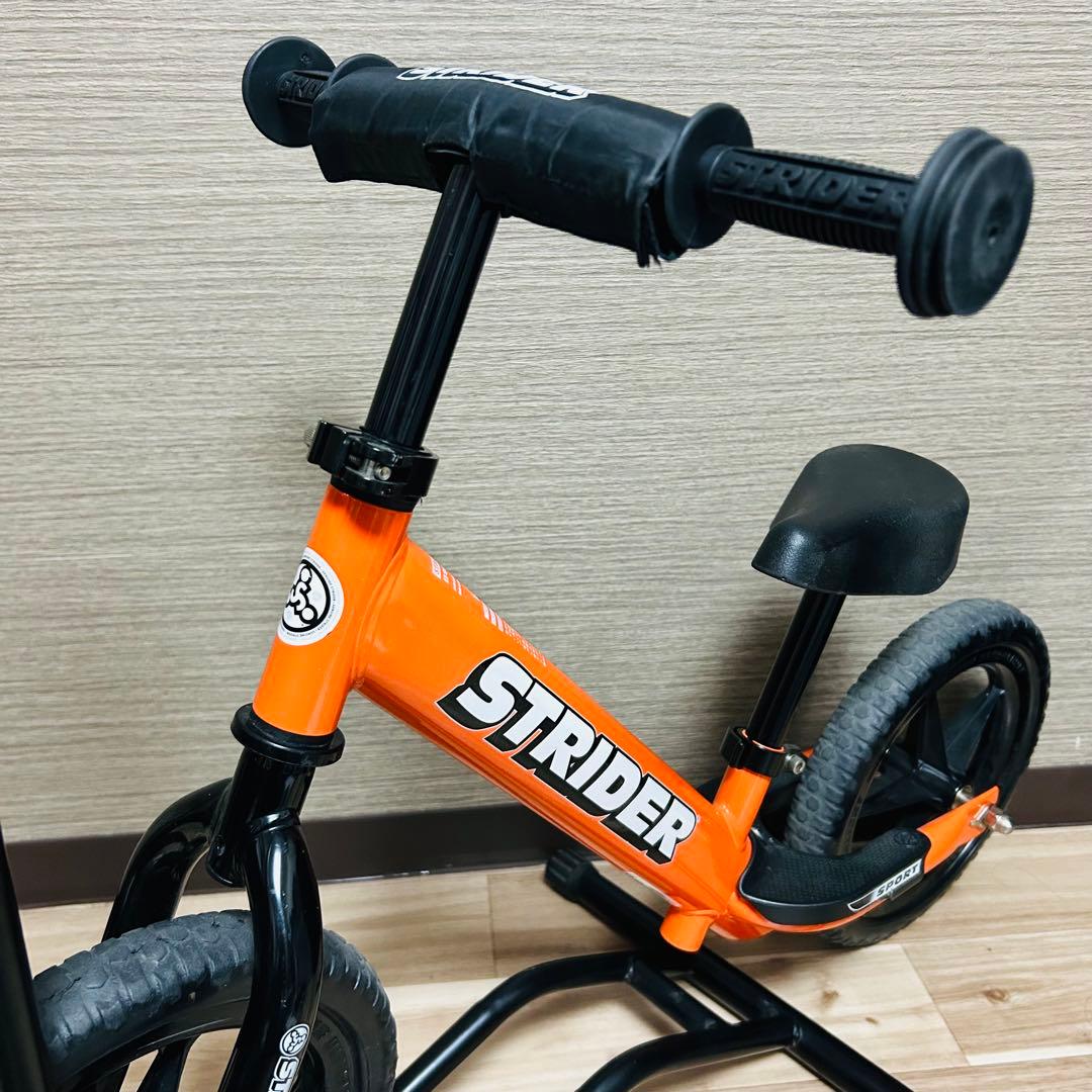 極美品！STRIDER バランスバイク オレンジ 12インチ　スポーツモデル