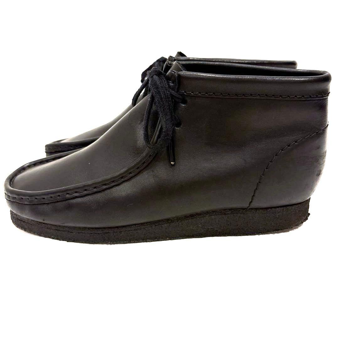 CLARKS クラークス ワラビーブーツ レザー スタンダード シューズ 黒 革