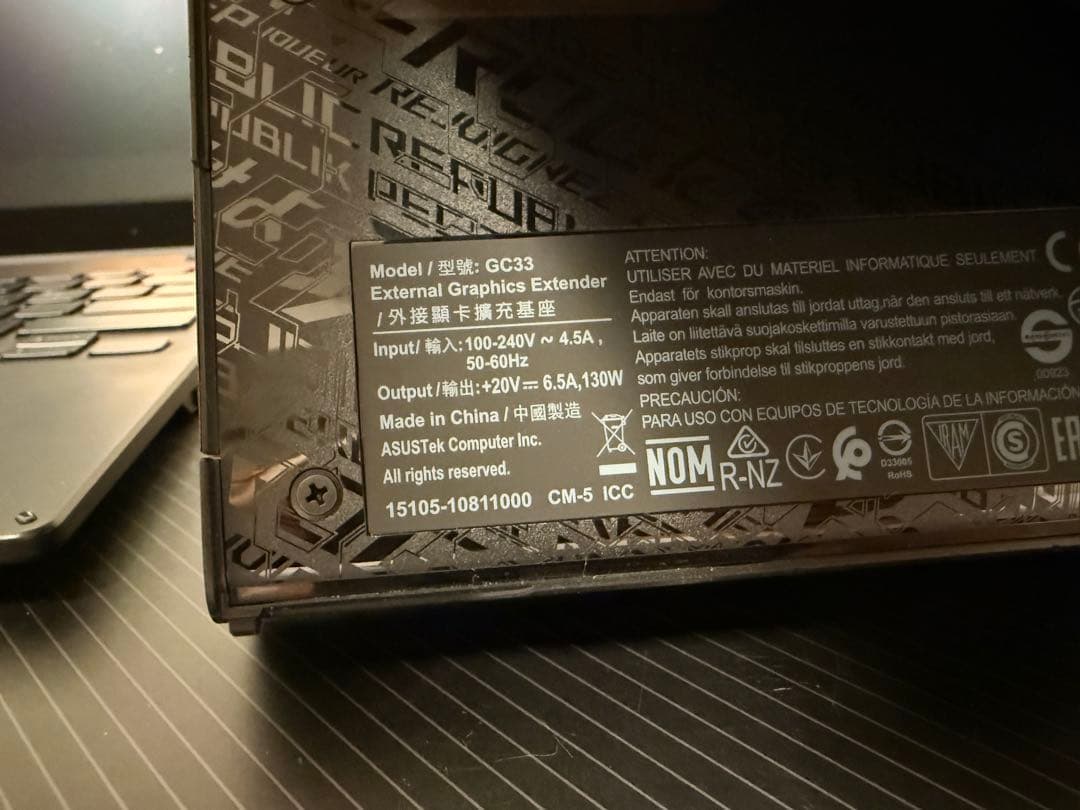 グラフィックボード・グラボ・ビデオカード ROG XG GC33Y Mobile RTX 4090 16Gb