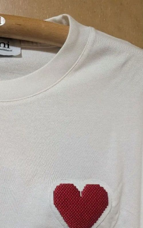 ami Paris ハート刺繍 Tシャツ XXL